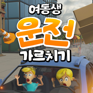 여동생 운전 가르치기